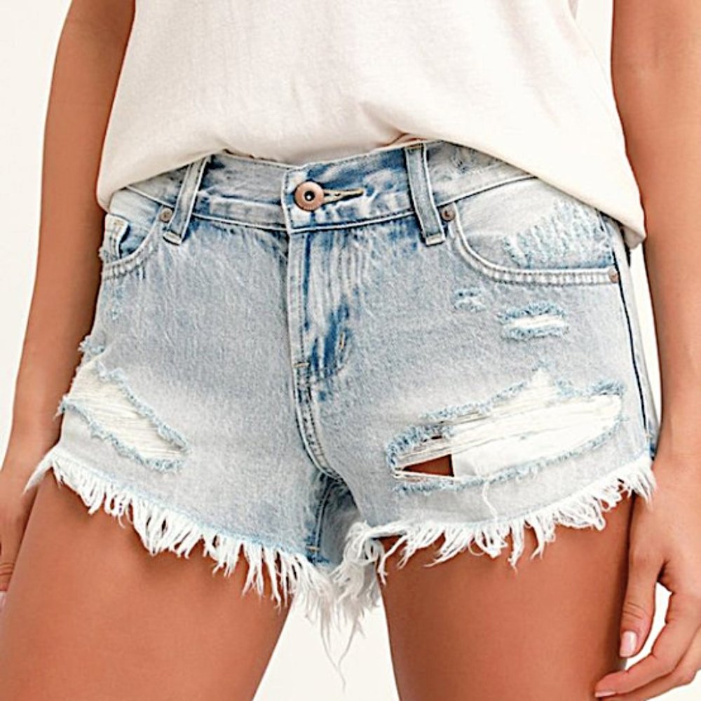 Pistola Gigi Distressed Cut Off Shorts